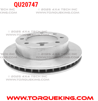 QU20747 Front Disc Brake Rotor for 1985-1994 Ford F350 4x4 with Dual Rear Wheels