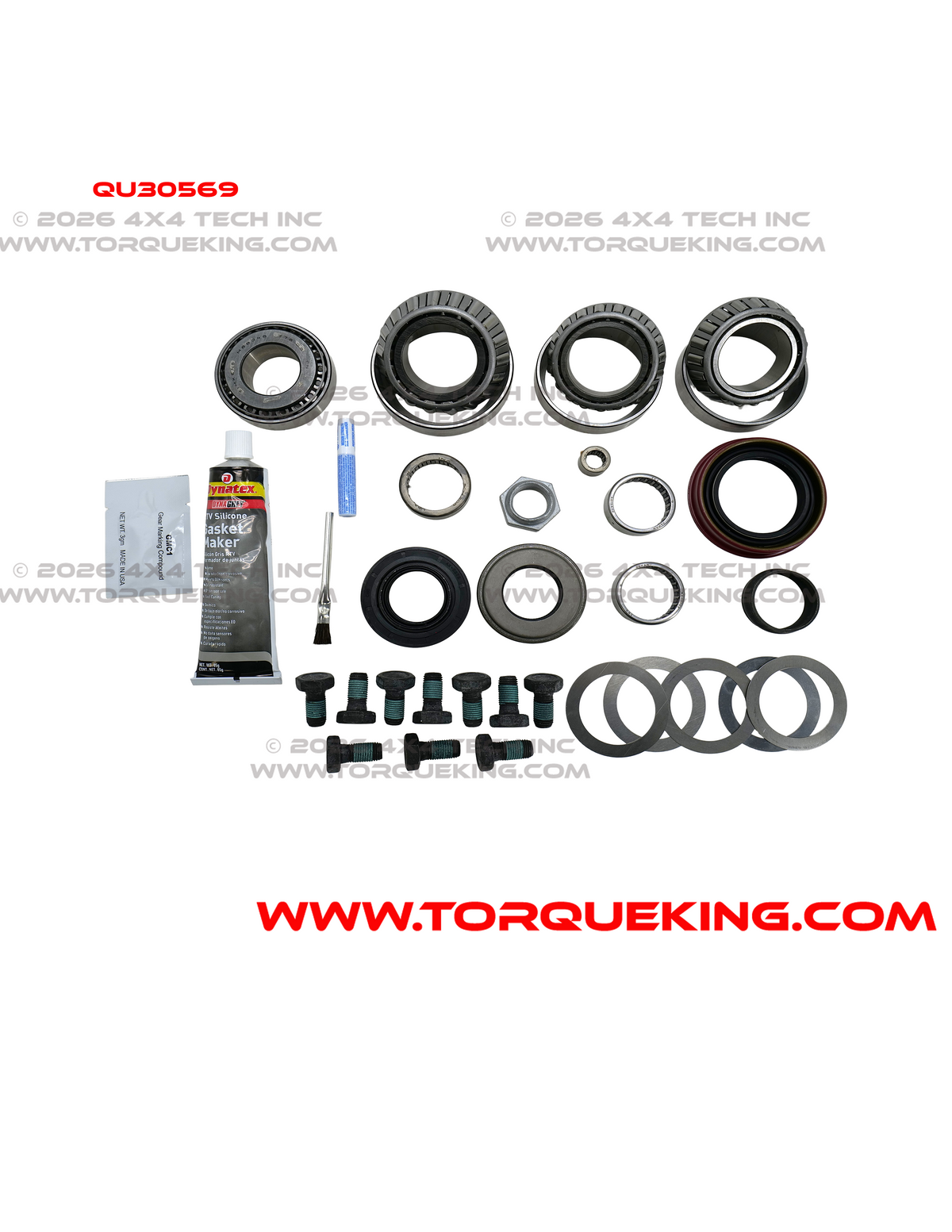 QU30569 8.25" IFS Front Master Diff Bearing Kit with Axle Bearing & Seal Kit