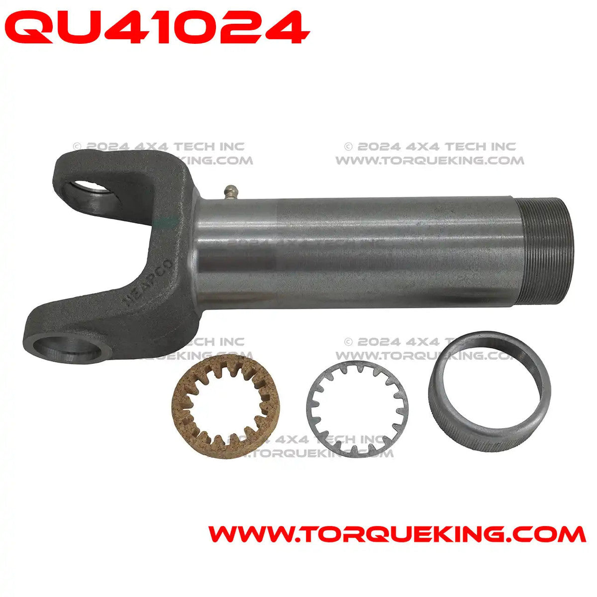 QU41024 1310 x 8.09" x 1-1/2" 16 Spline Greasable Slip Yoke Torque King 4x4