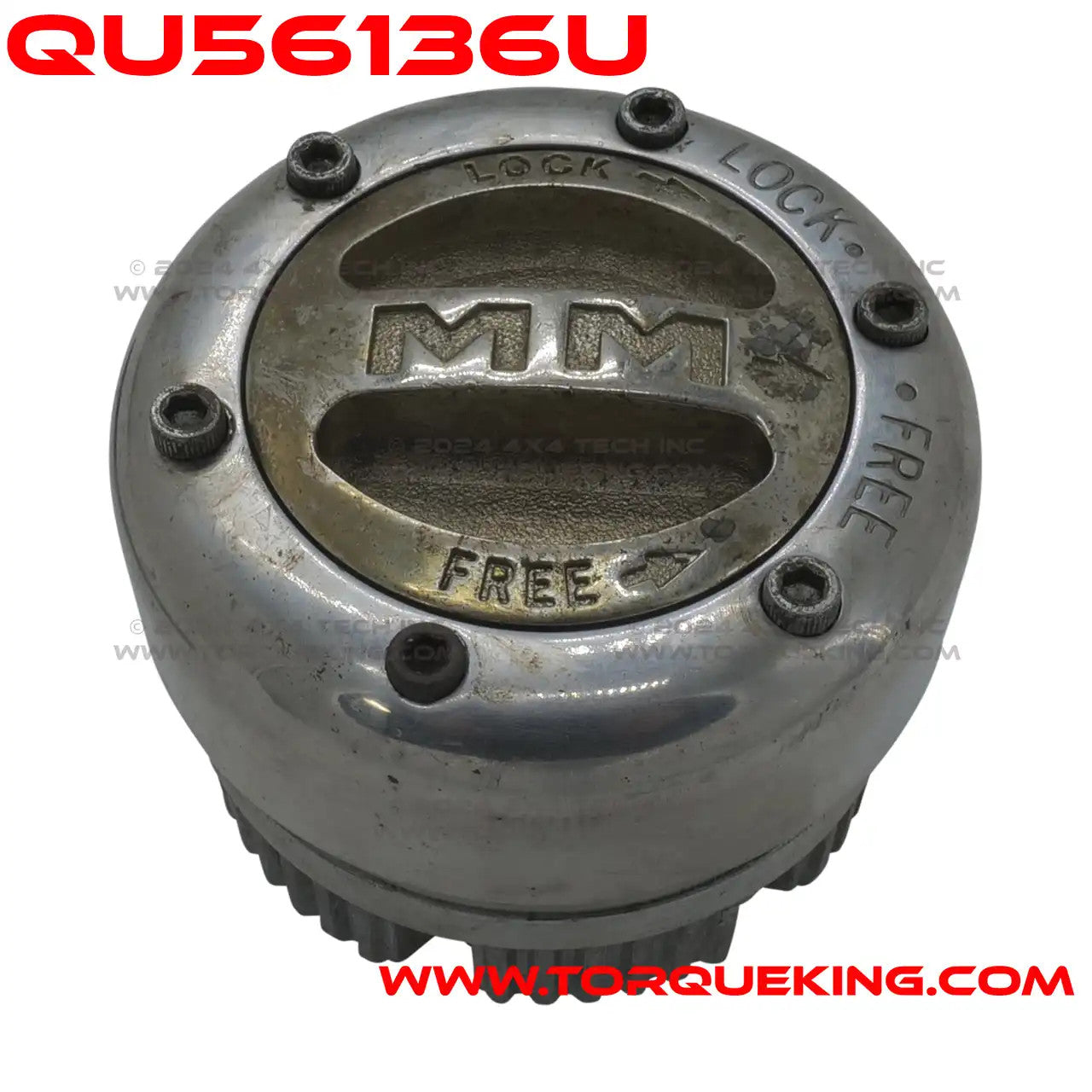 QU56136U Used 1/2 Ton Dualmatic Spline Mount Hub Set Torque King 4x4
