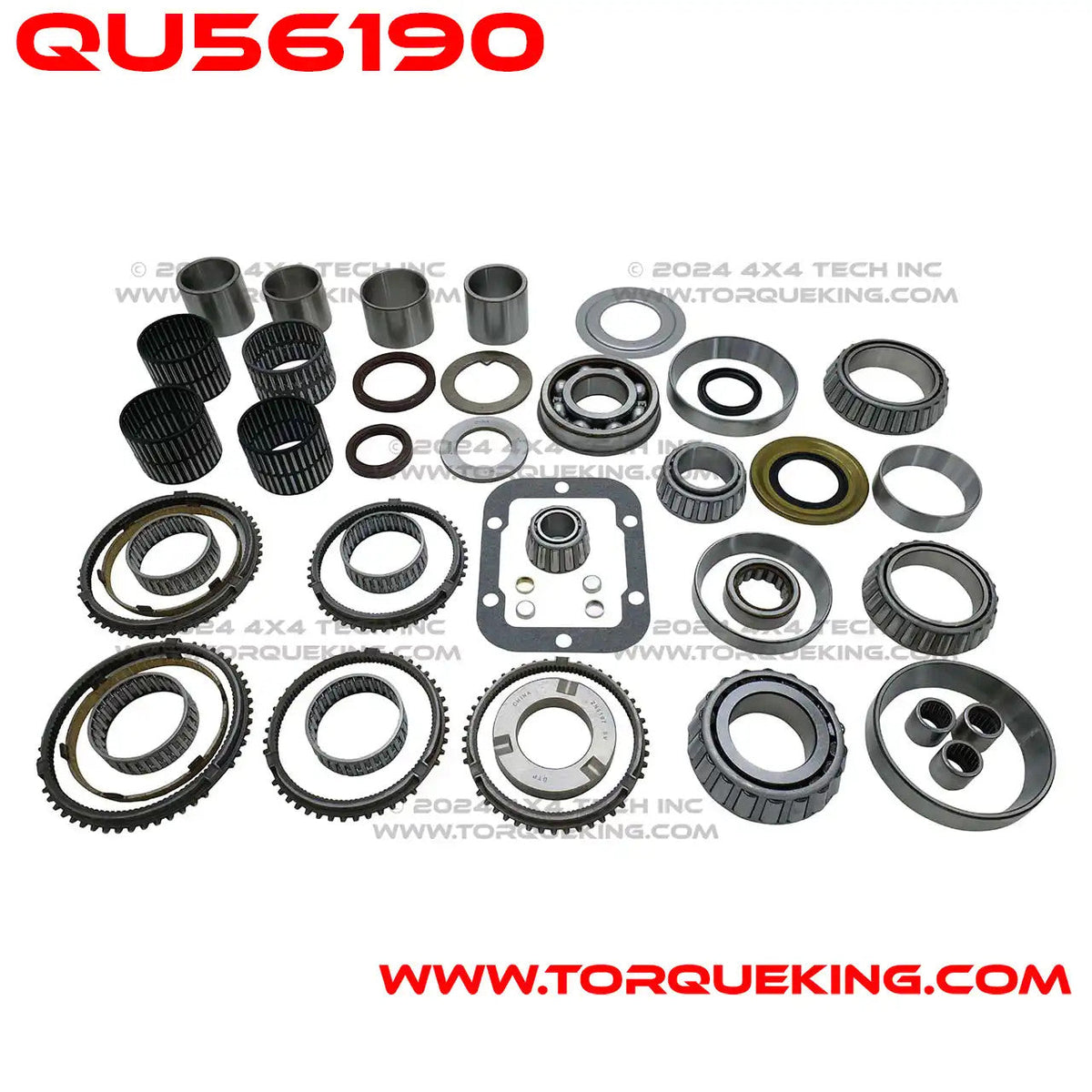 QU56190 Bearing & Seal Overhaul Kit for Ford ZF6-650 6 Speeds Torque King 4x4