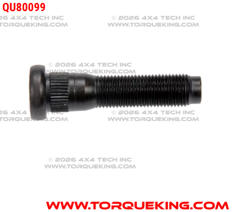 QU80099 Front or Rear Wheel Stud for many 2003-2011 Dodge Ram Trucks Torque King 4x4