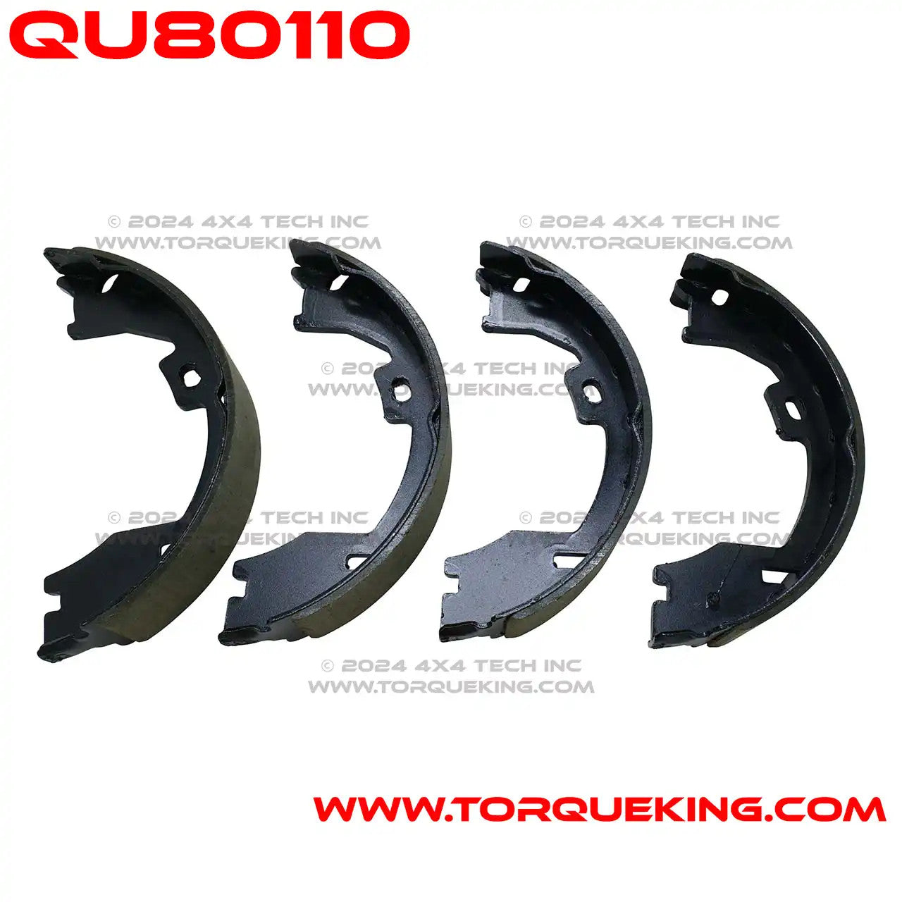 QU80110 Parking Brake Shoes for 2006-2018 Dodge AAM Rear Axles