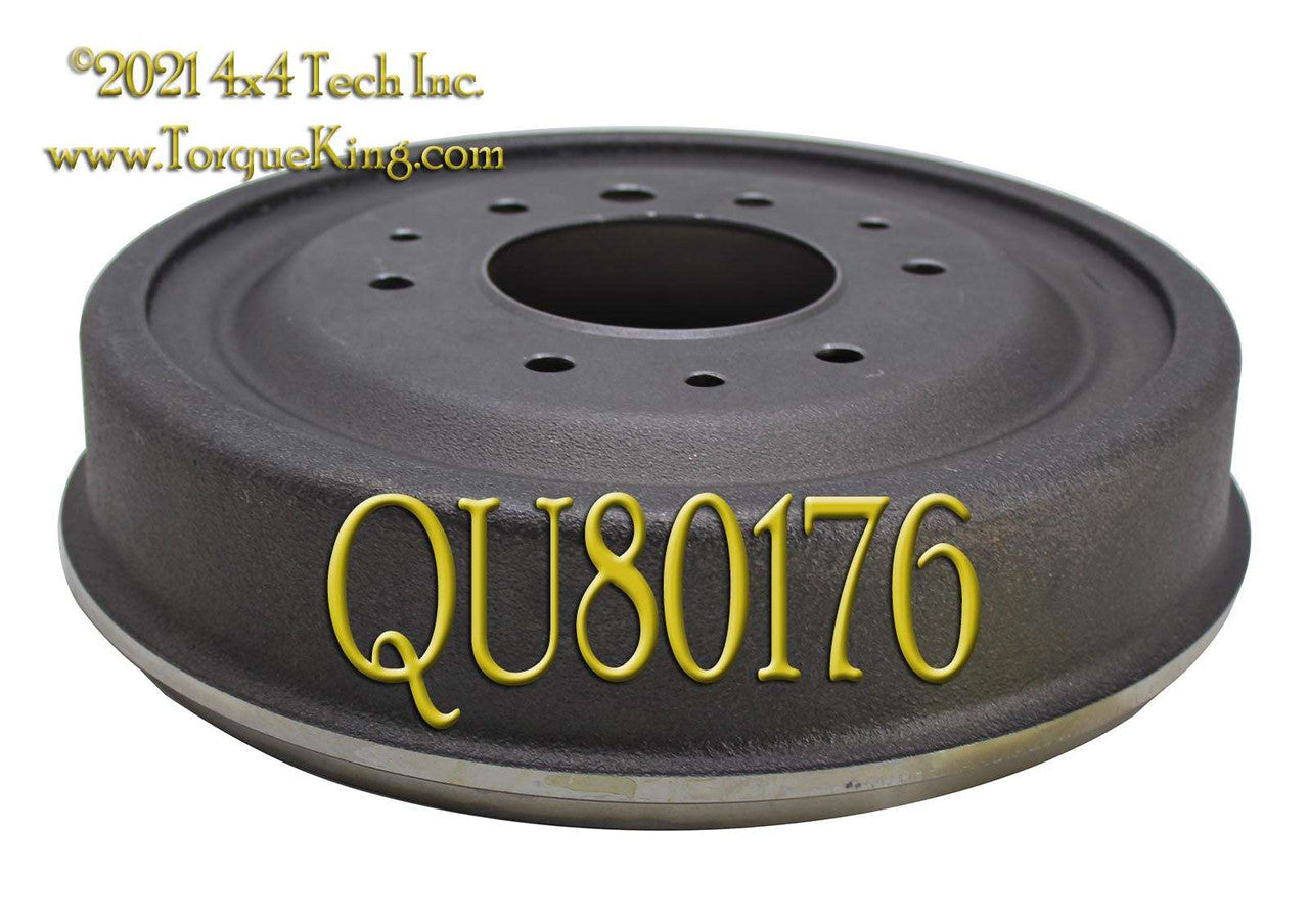 QU80176 11x2 Front Brake Drum for GM and Jeep Torque King 4x4