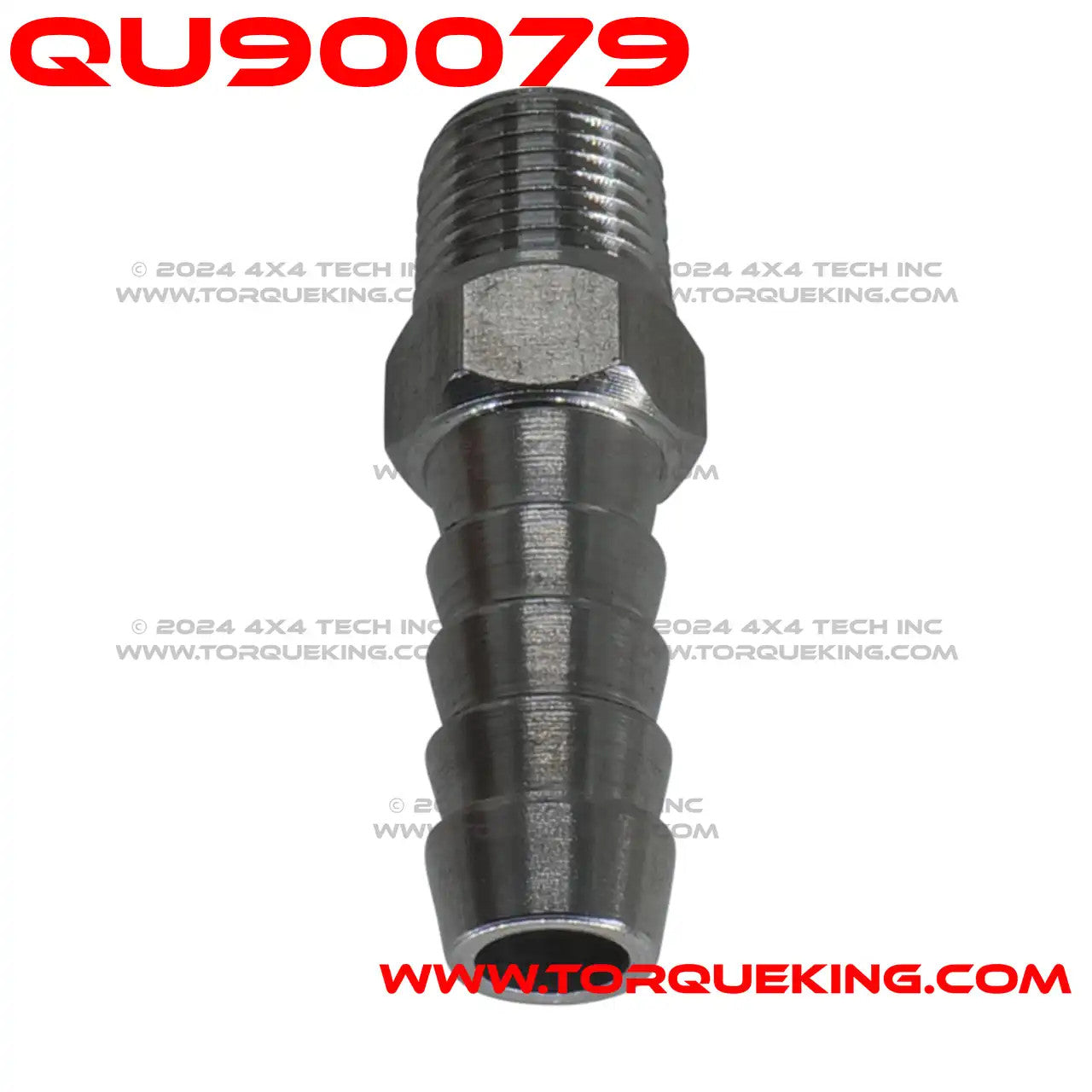 QU90079 5/16" Barbed 1/4" NPT Fitting - Straight