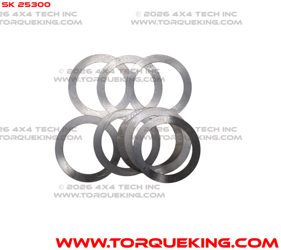 SK 25300 Pinion Depth Shims for GM 8.25"IFS, 8.5", Ford 8.8", Chrysler 8.25"