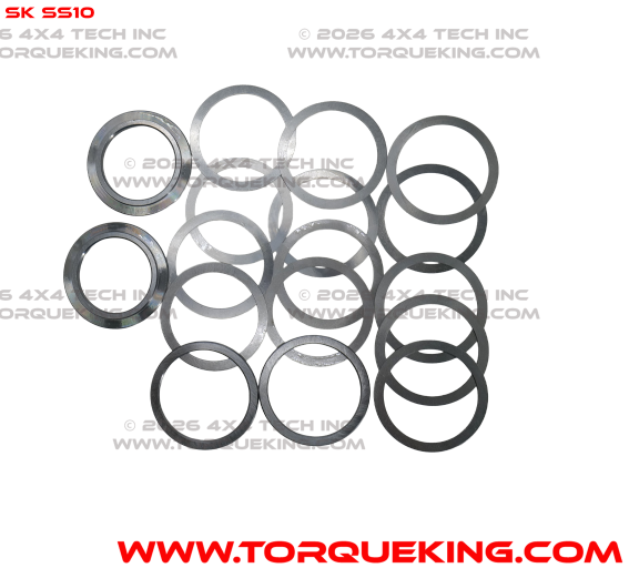 SK SS10 Super Carrier Shim Kit for Ford 7.5", GM 7.5", 8.2", 8.5" Axles