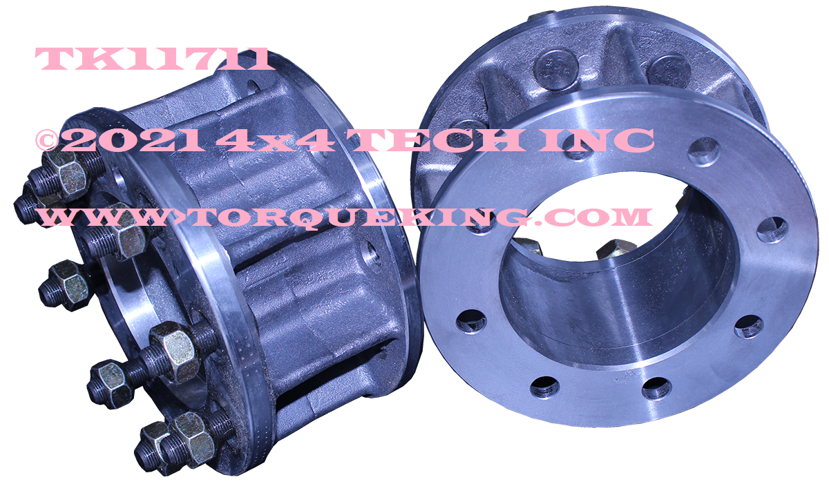 TK11711 1/2" SRW to 5/8" DRW Front Adapter Set for 75-93 D/W 200, 250, 350 Torque King 4x4
