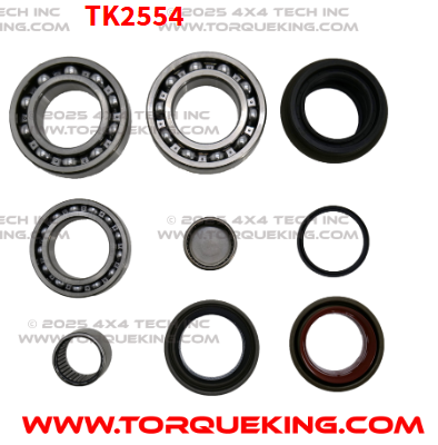TK2554 Basic Bearing & Seal Kit for 2011-2016 NV273F w/Slip Yoke Rear Output Torque King 4x4