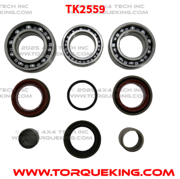 TK2559 Basic Bearing & Seal Kit for 2011-2016 NV271F, Fixed Yoke, 5-Speeds Torque King 4x4