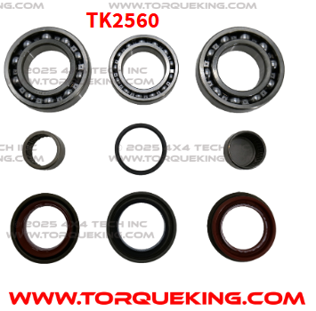 TK2560 Basic Bearing & Seal Kit for 2011-2016 NV271F, Fixed Yoke, 6-Speeds Torque King 4x4