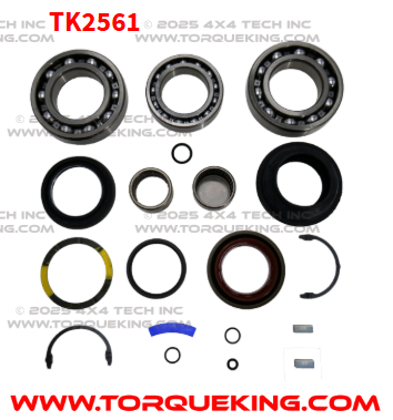 TK2561 Complete Bearing & Seal Kit for 2011-2016 NV271F w/Slip Yoke Rear OP Torque King 4x4