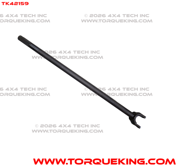 TK42159 Chromoly 30 Spline Left Inner Axle Shaft for 1989.5-1991 GM 8.5" 10 Bolt Front Axle