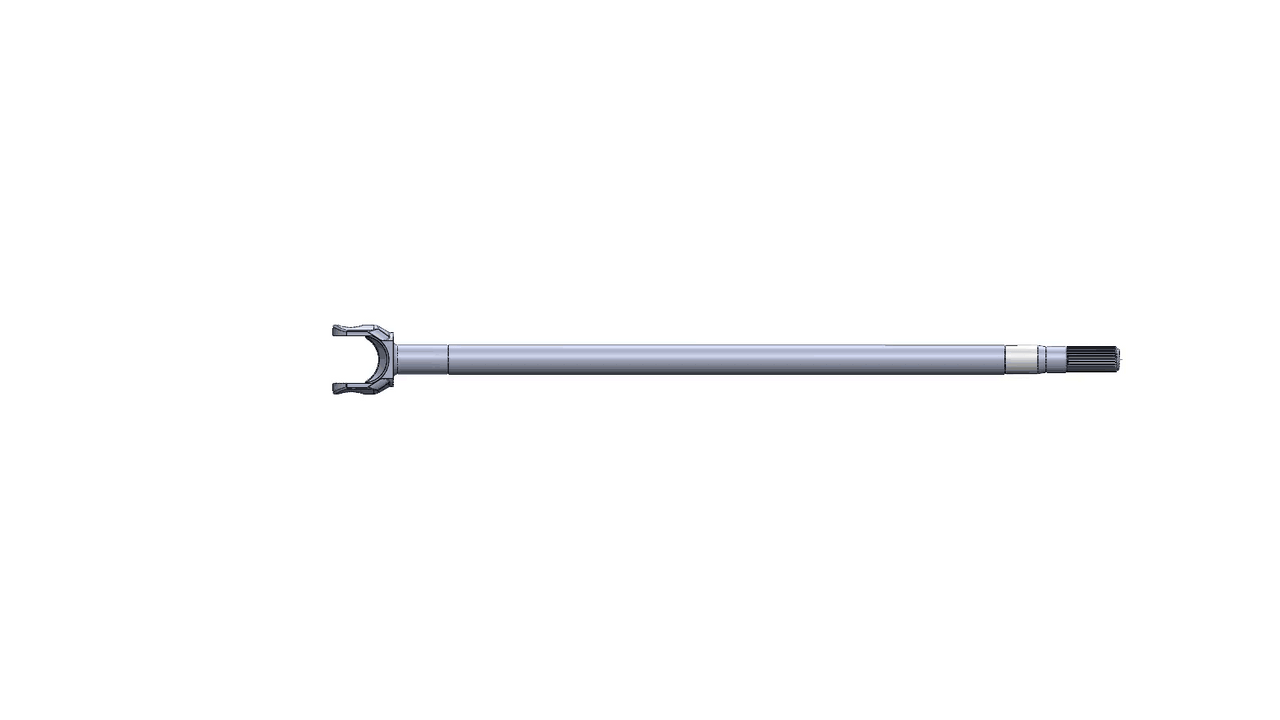 TK42157 Chromoly 28 Spline Left Inner Axle Shaft for 1977-1989.5 GM 10 Bolt Front Axles Torque King 4x4