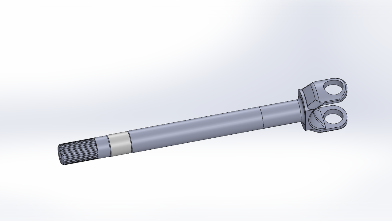 TK42301 Chromoly Right Inner Axle Shaft 1974-1979 Dodge W100, W150, Ramcharger Torque King 4x4