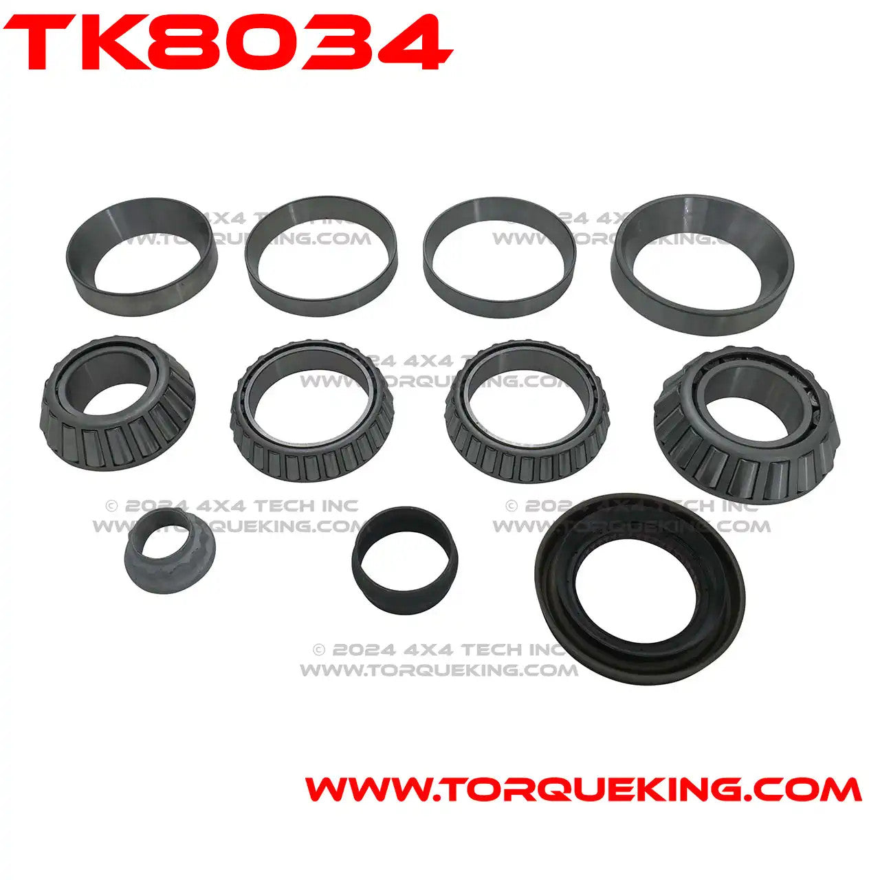 TK8034 2019-up AAM 12" Rear Diff, Pinion Bearing and Seal Kit Torque King 4x4
