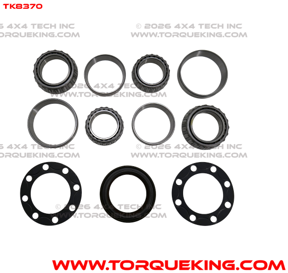 TK8370 Rear Wheel Bearing, Seal, and Gasket Kit for Ford Dana 70, 70HD