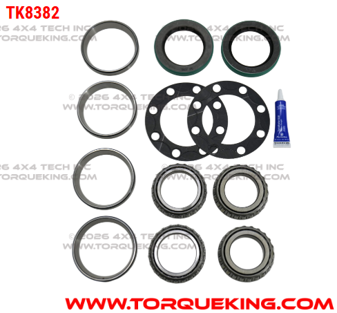 TK8382 Rear Wheel Bearing & Seal Kit for 1959-1969.5 F250 4x4 or 4x2 Torque King 4x4