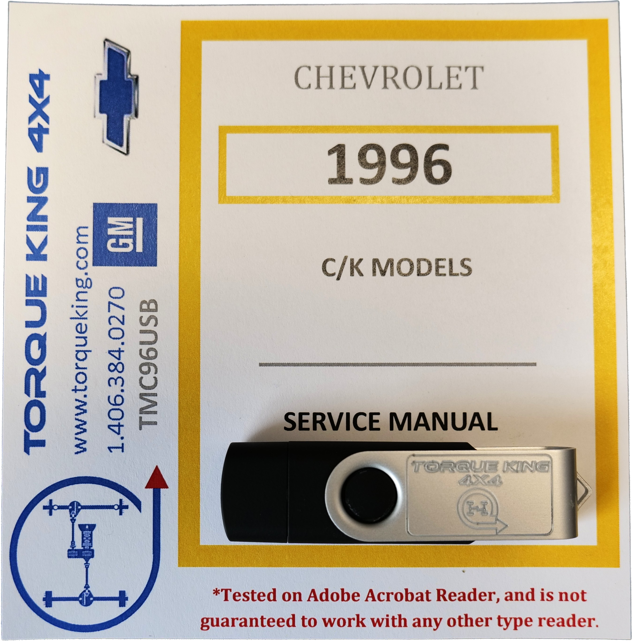TMC96USB 1996 GM Shop Manual on USB