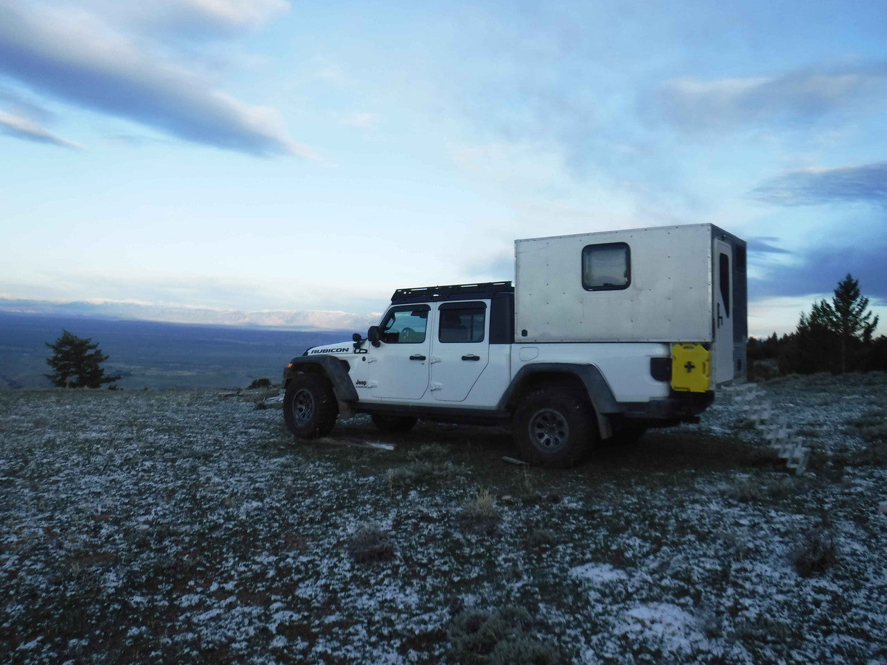SnoGriz Mountain Camper at sunrise Big Pryor Mountain Montana May 18, 2024