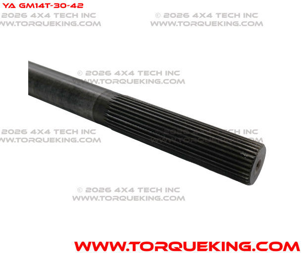 YA GM14T-30-42 Yukon Cut-to-Length 38.2"-42.2" 30 Spline Rear Axle Shaft