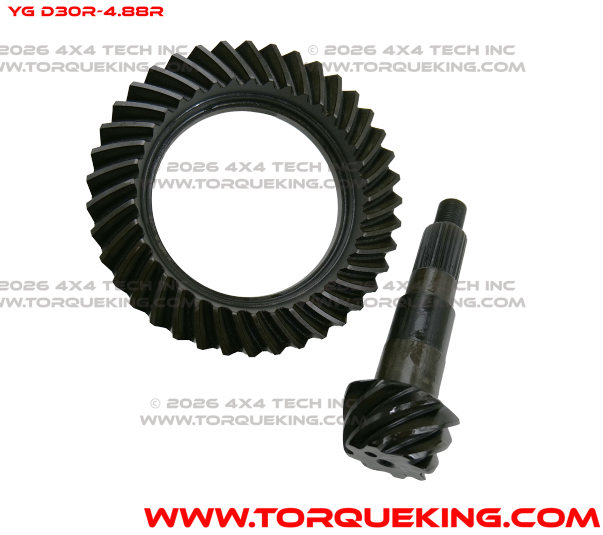 YG D30R-488R Yukon 4.88 Ratio Ring & Pinion Gear Set