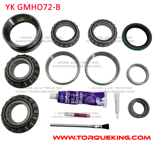 YK GMHO72-B Master Overhaul Kit for GM H052 & H072 Diffs with Load Bolt