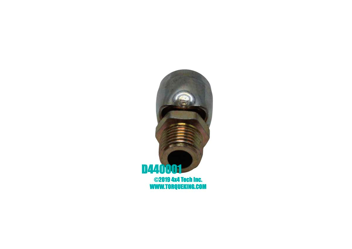 D440001 Axle Tube Vent Fitting, Dana 60, 61 Front Axle Torque King 4x4