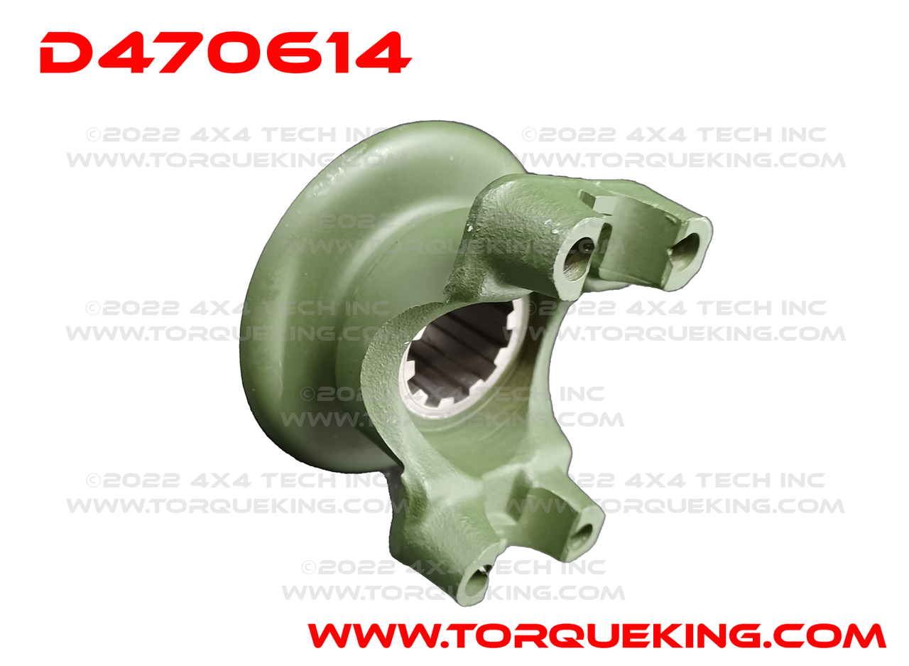 D470614 1310 Series 1-3/8" x 10 Spline Transfer Case Yoke for NP200, NP201, NP202 Torque King 4x4