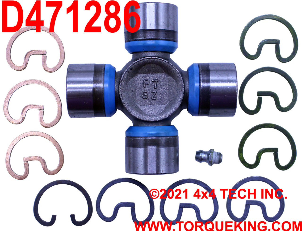D471286 Easy Grease Driveshaft Premium Quality 1310 Series U-Joint Torque King 4x4