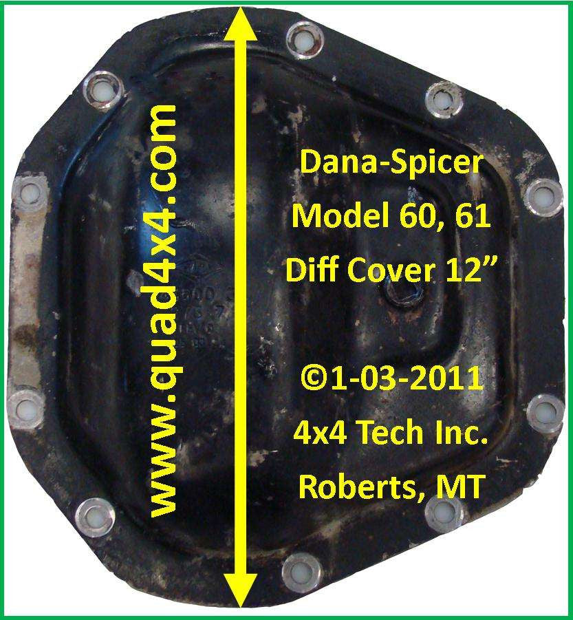 Dana 60 Front Axle Specs 1994-1999 Dodge Ram 2500, 3500 IDN-102 Torque King 4x4