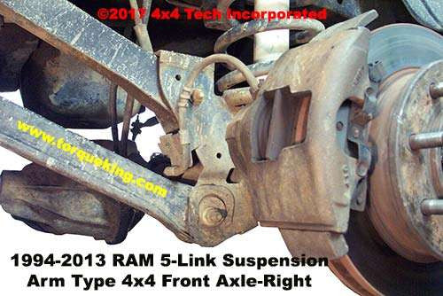 1994-2013 Dodge Ram 5-Link Coil Spring Identification IDN-121 Torque King 4x4