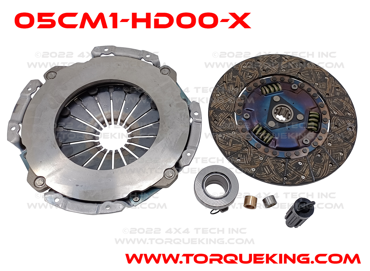 05CM2-HD00-X FX100 Organic Single Disc Clutch Kit without Flywheel, 1-3/8, NV5600 Torque King 4x4