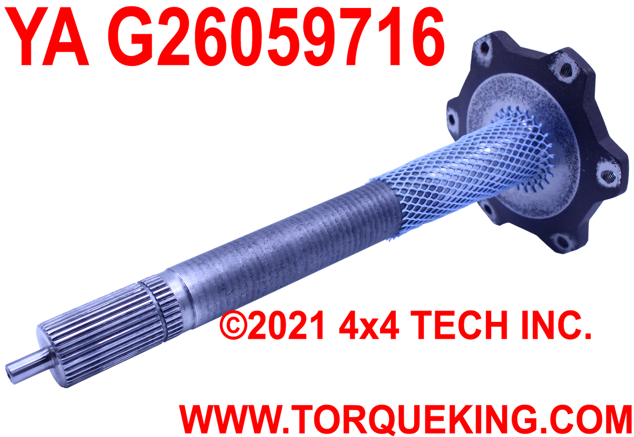 YA G26059716 Yukon 1541H Right Hand Long Side Stub Axle for 97-00 Torque King 4x4