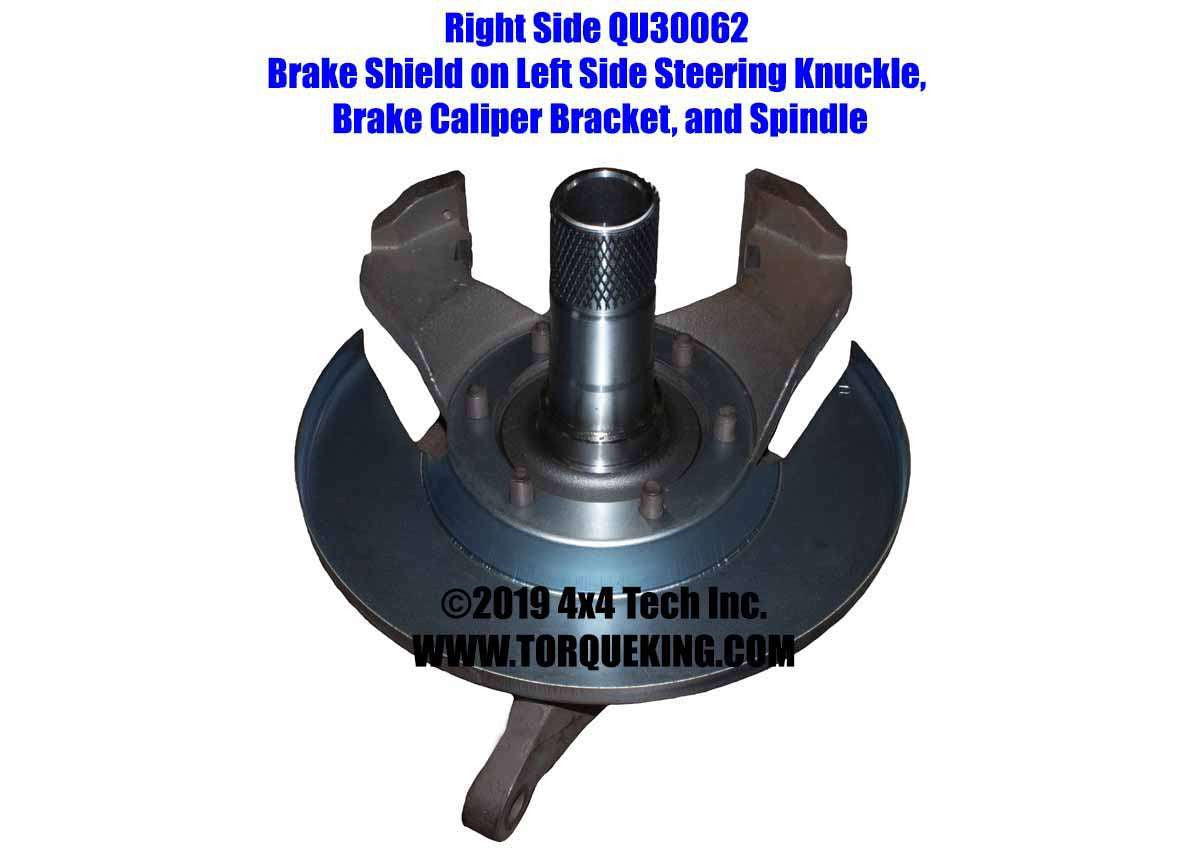 QU30062 Dana 60 Right Front Disc Brake Splash Shield for Dodge and GM Torque King 4x4