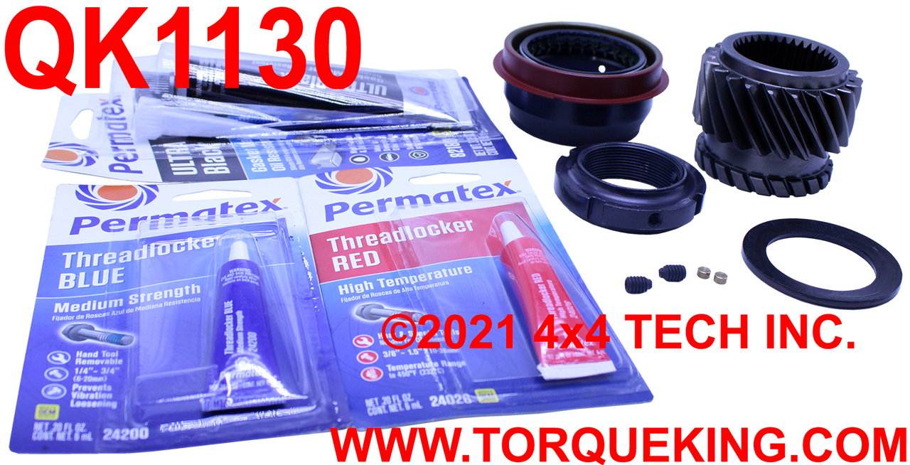 QK1130 5th Gear and Nut Kit NO Tools for 94-04 Dodge NV4500HD 4x2 Torque King 4x4