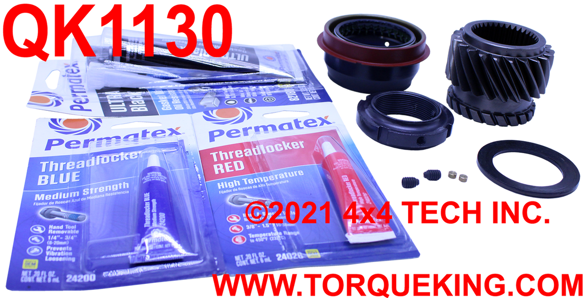 QK1130 5th Gear and Nut Kit NO Tools for 94-04 Dodge NV4500HD 4x2 Torque King 4x4