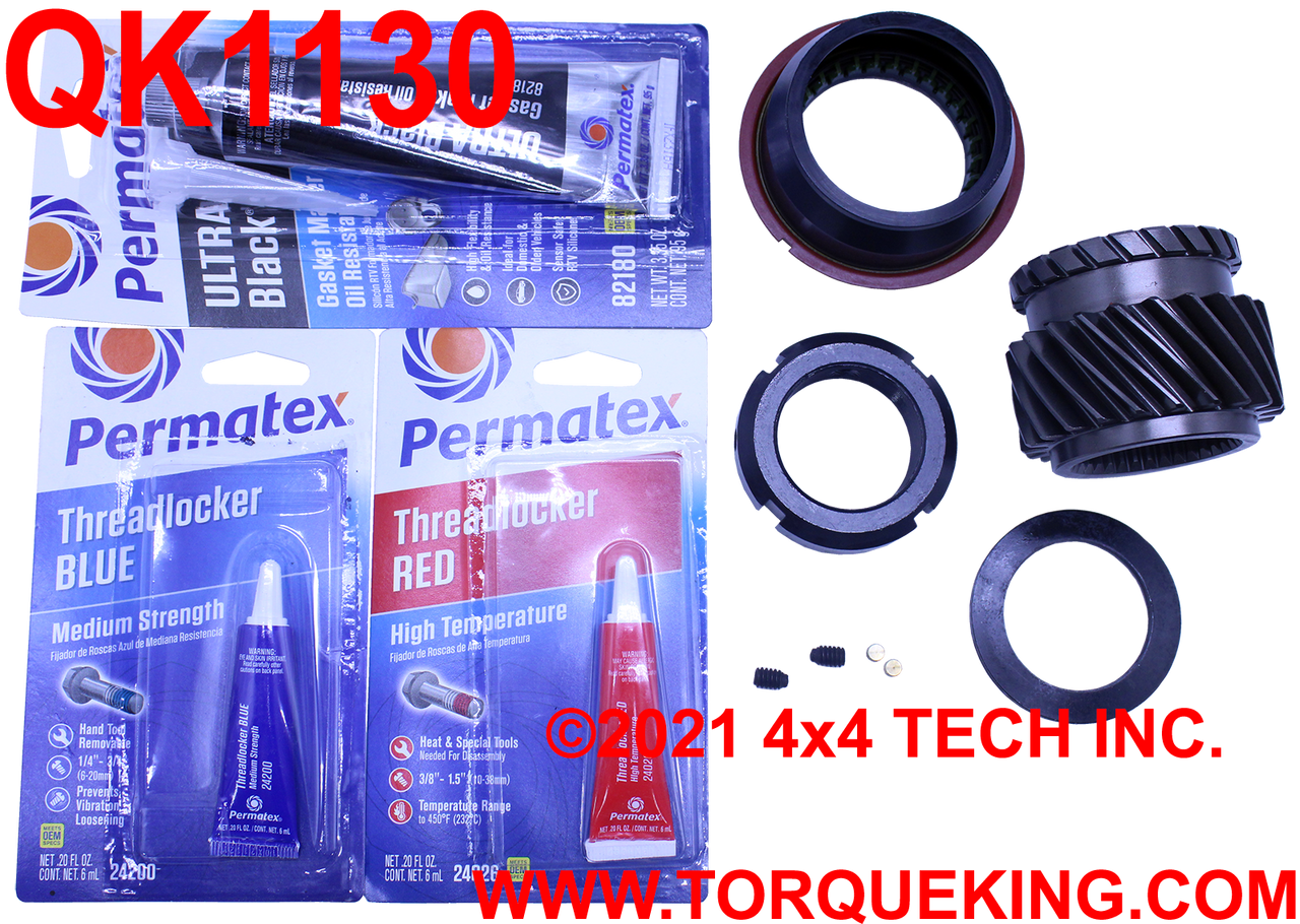 QK1130 5th Gear and Nut Kit NO Tools for 94-04 Dodge NV4500HD 4x2 Torque King 4x4