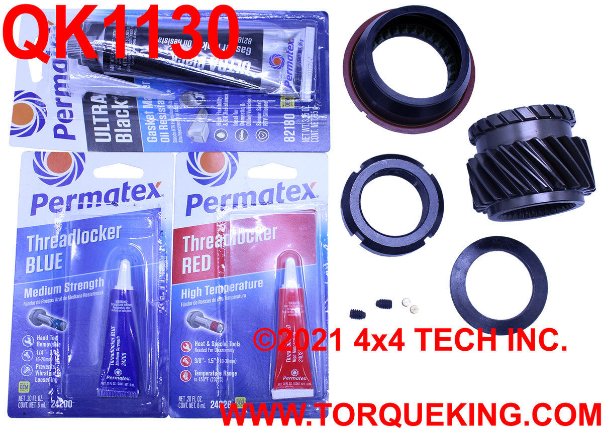 QK1130 5th Gear and Nut Kit NO Tools for 94-04 Dodge NV4500HD 4x2 Torque King 4x4