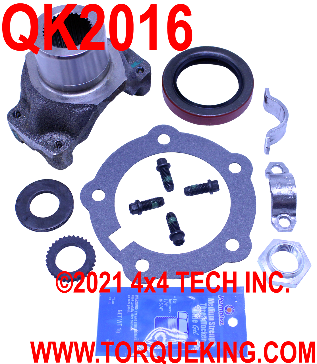 QK2016 32 Spline 1410 Series Rear Output Yoke Kit for NP205 Torque King 4x4