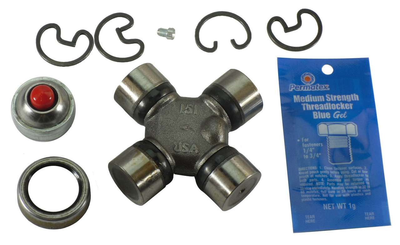 QK3048 1310 Driveshaft CV Joint Rebuild Kit with EZ-Grease U-Joints & CV Yoke Repair Kit Torque King 4x4
