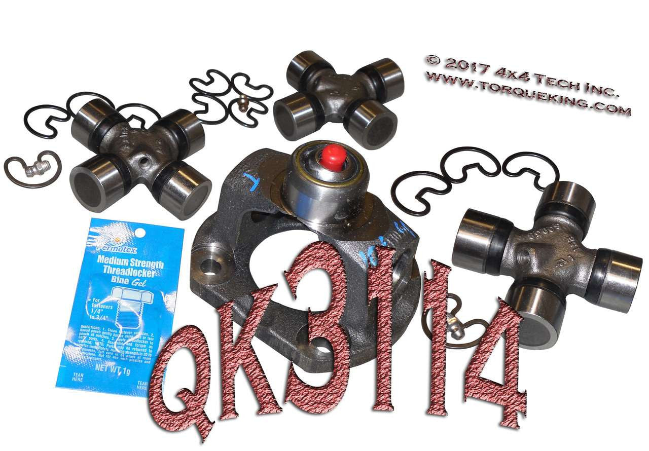QK3114 1350x1350 Front CV Driveshaft Rebuild Kit for Dodge Ram Torque King 4x4