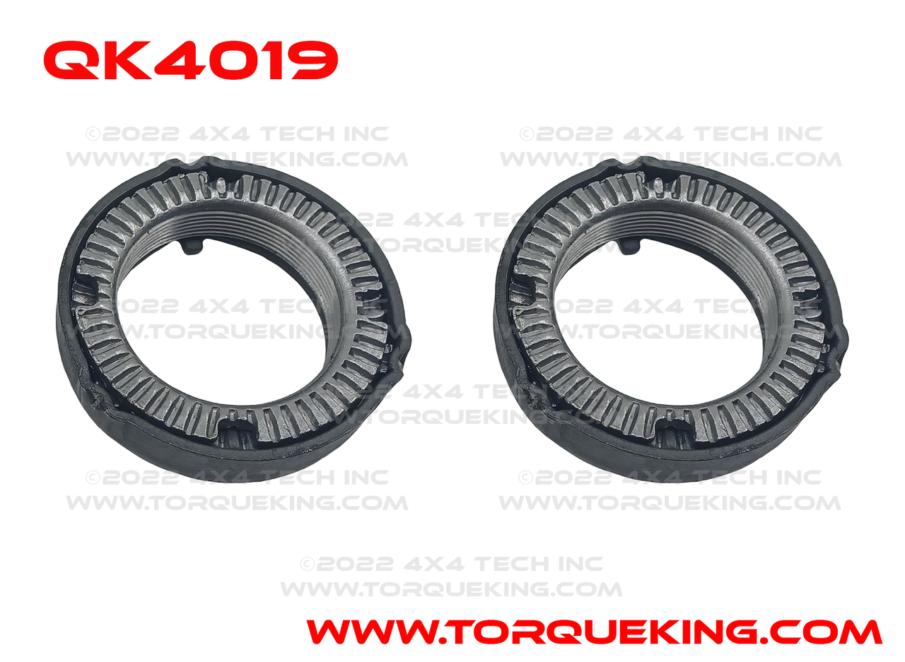 QK4019 Rear Spindle Nut Set with Ratchet Style Spindle Nuts Torque King 4x4