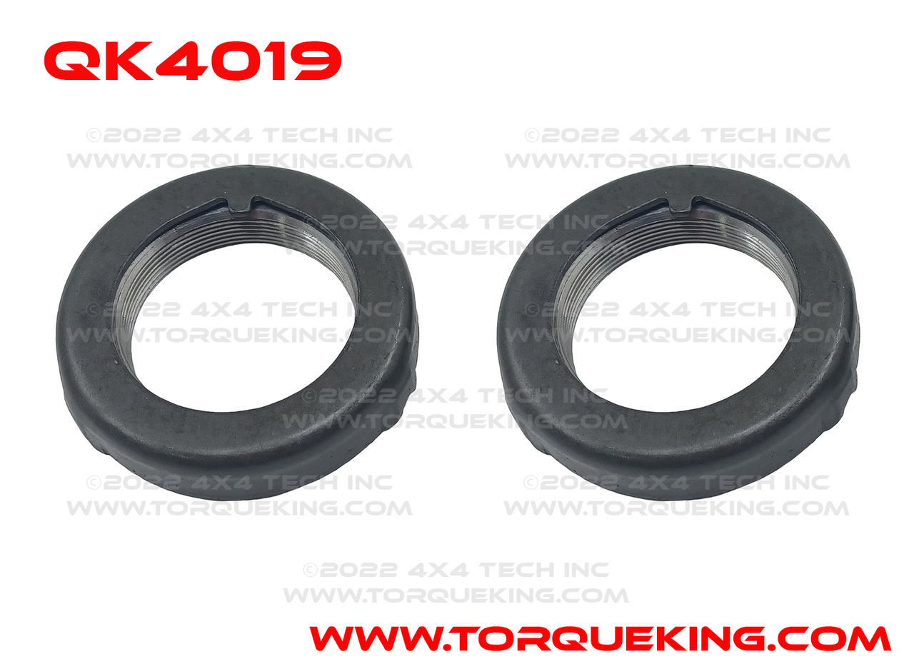 QK4019 Rear Spindle Nut Set with Ratchet Style Spindle Nuts Torque King 4x4