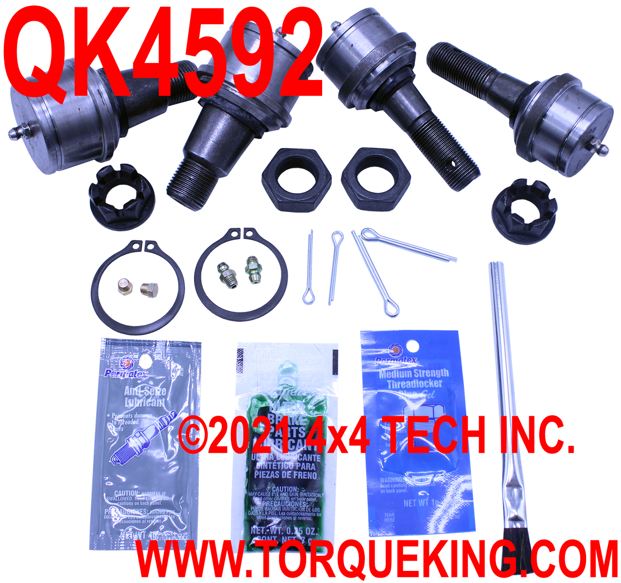 QK4592 Greaseable Ball Joint Kit for Ford Super Duty & Excursion Torque King 4x4