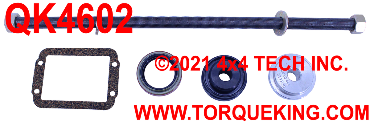 QK4602 Inner Axle Shaft Seal Kit (Right Side Only) for 1984-1987.5 Jeep Torque King 4x4