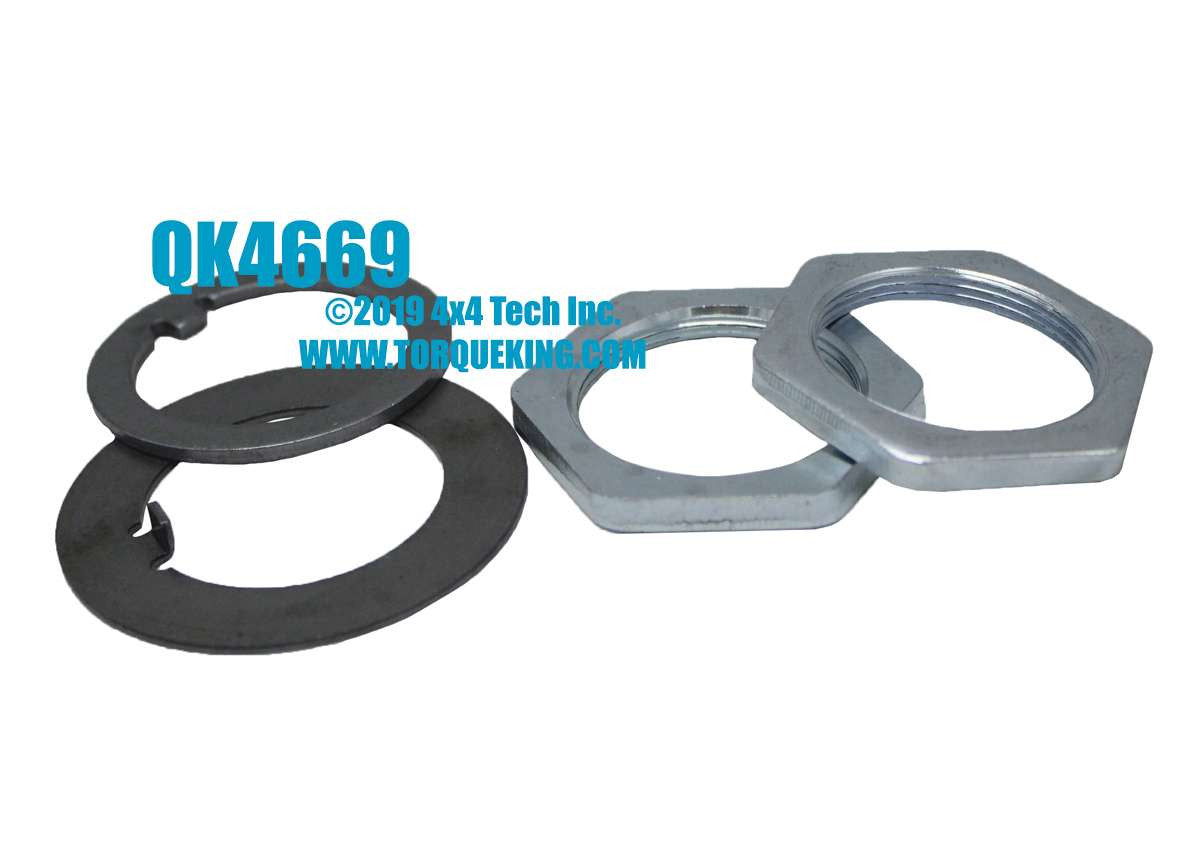 QK4669 Hex Spindle Nut Kit for Jeeps and IHC Scouts Torque King 4x4