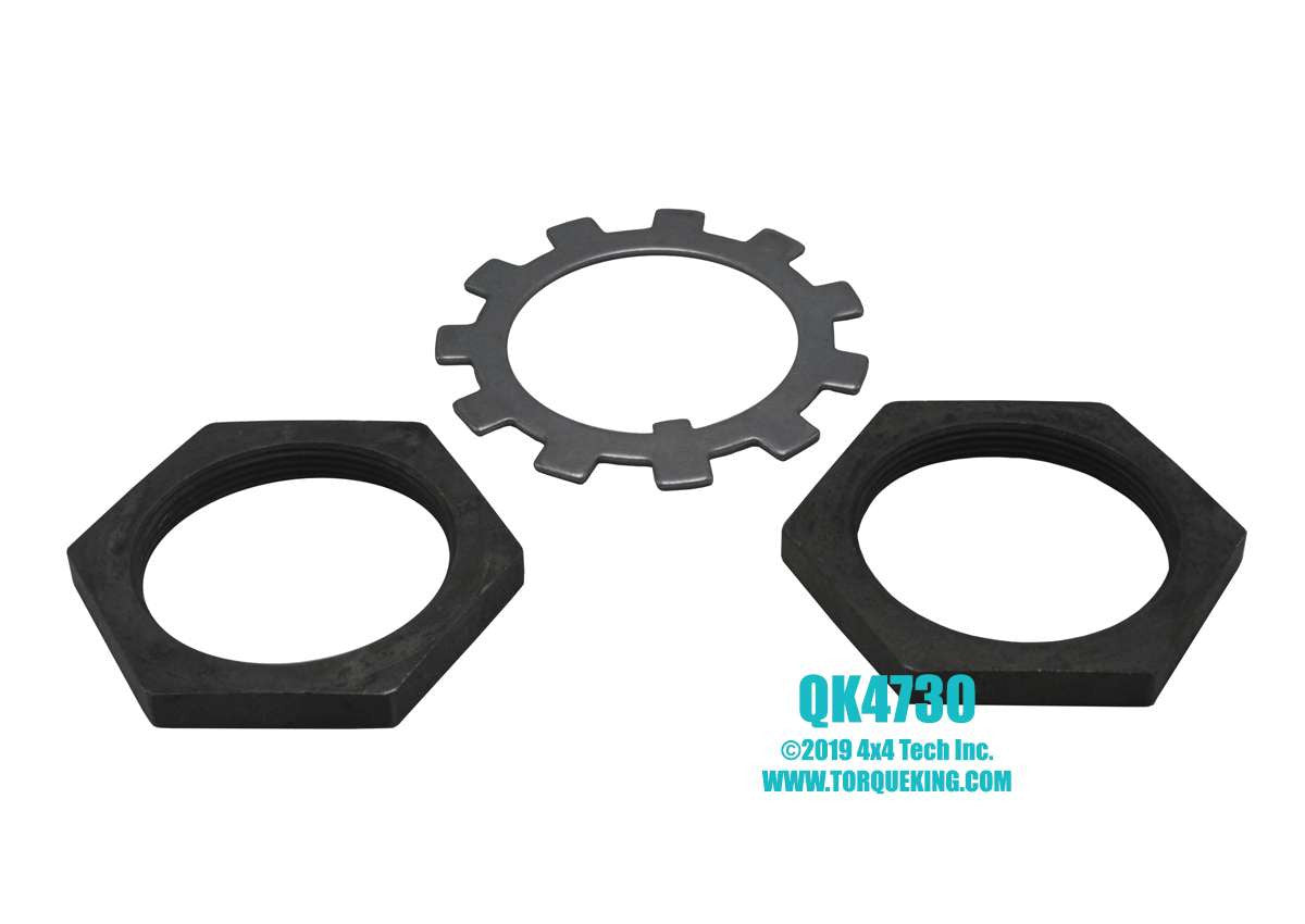 QK4730 2" ID 3 Piece Hex Spindle Nut Kit for Dana Front or Rear Axles Torque King 4x4