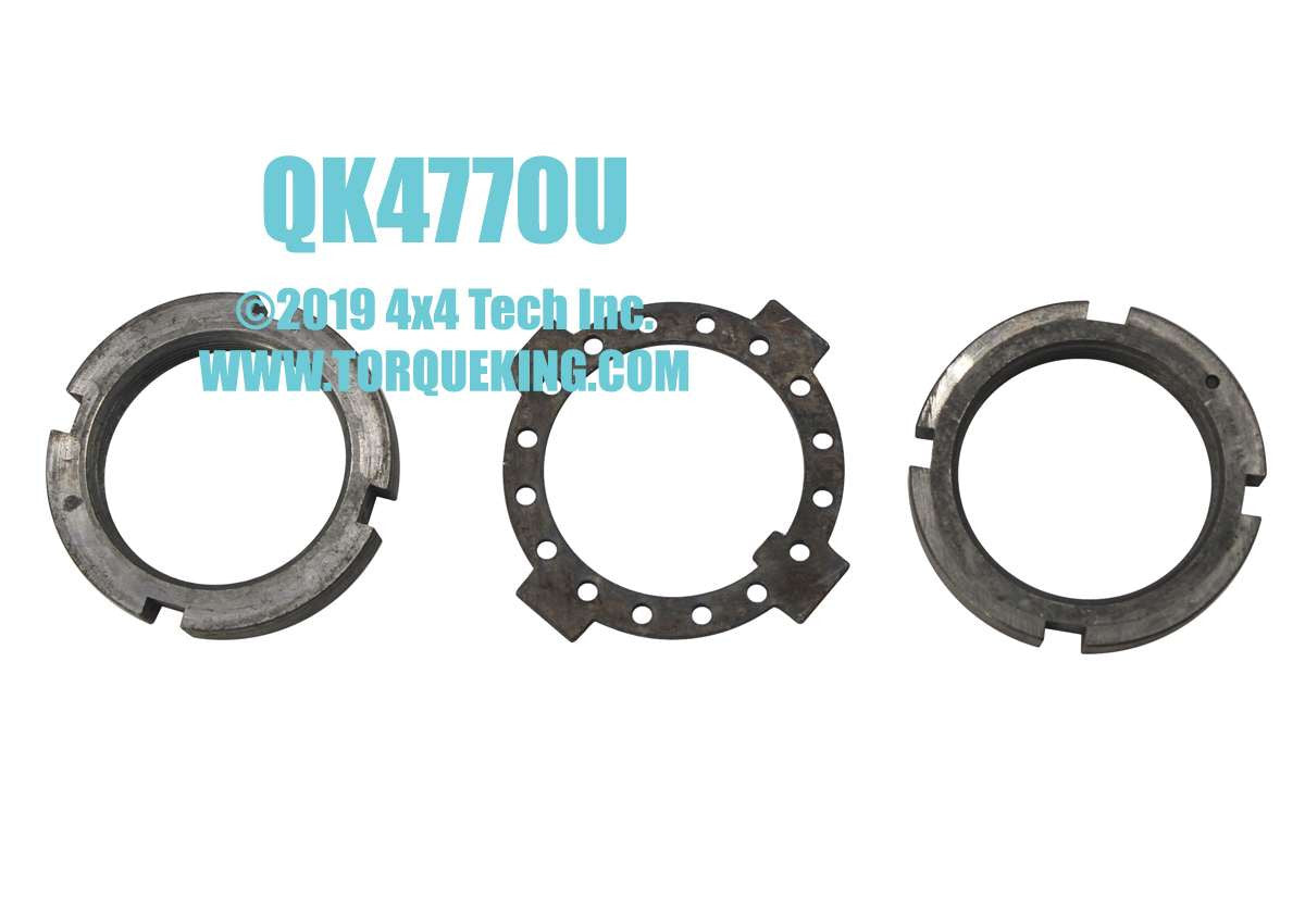 QK4770U Used Front 4x4 Spindle Nut and Washer Set Torque King 4x4