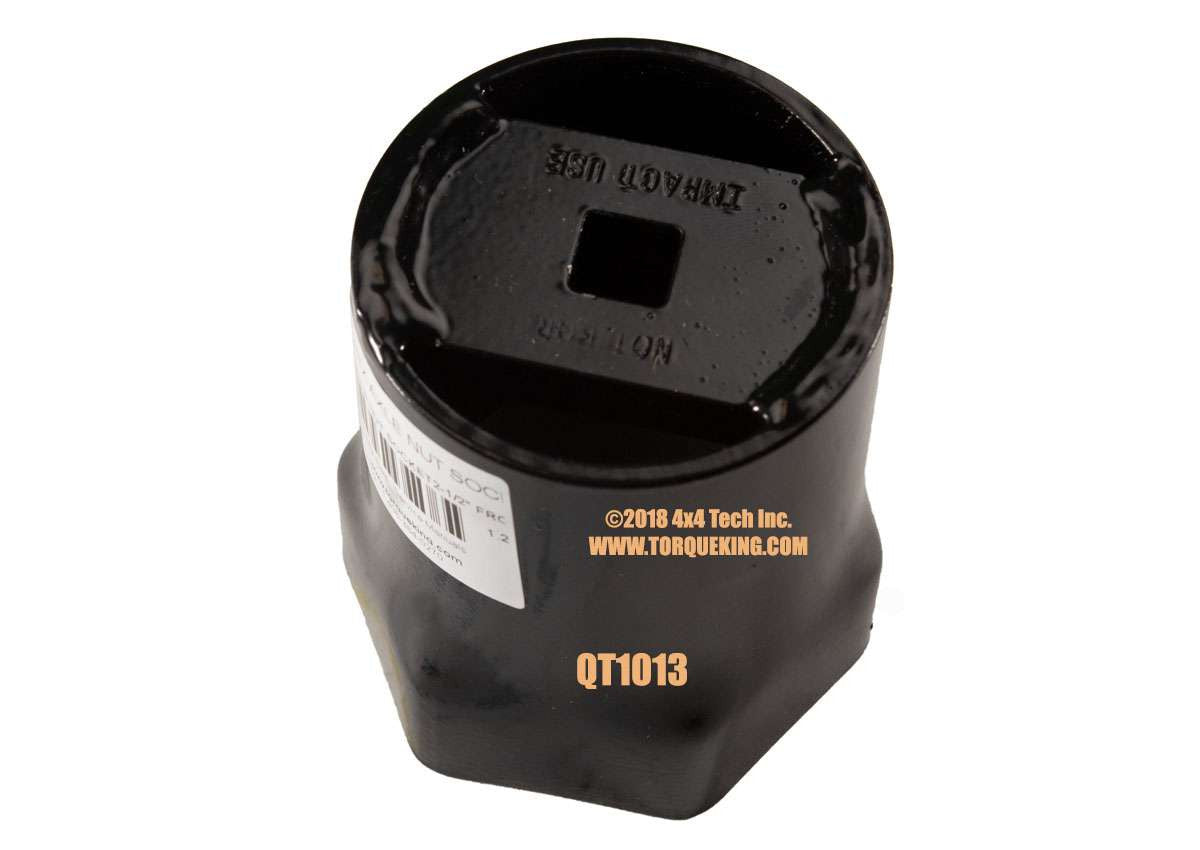QT1013 USA Made 1/2" Drive x 2.5" Hex Thin Wall Spindle Nut Socket Torque King 4x4